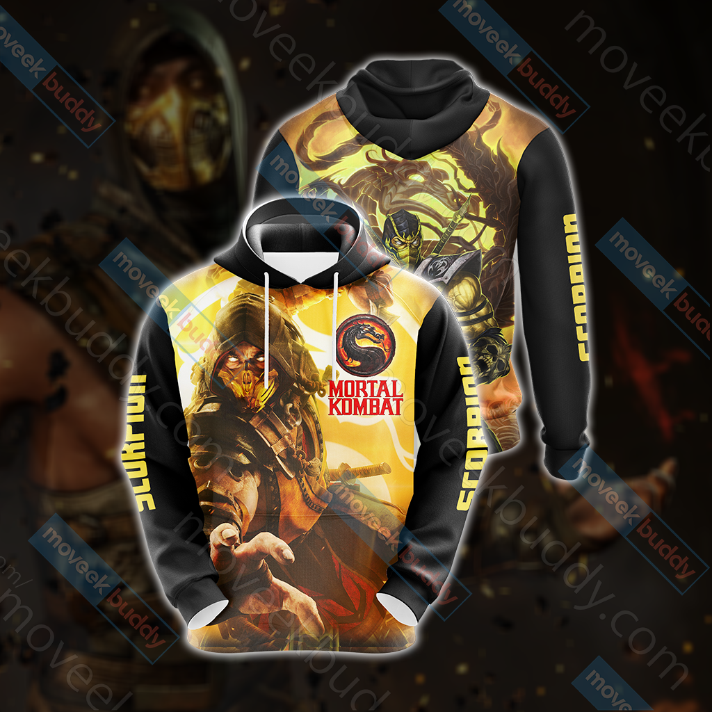 Mortal Kombat - Scorpion New Style Unisex 3D T-shirt Hoodie S