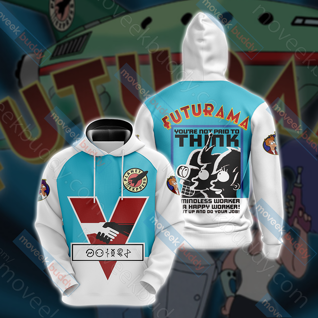 Futurama New Unisex 3D T-shirt Hoodie S