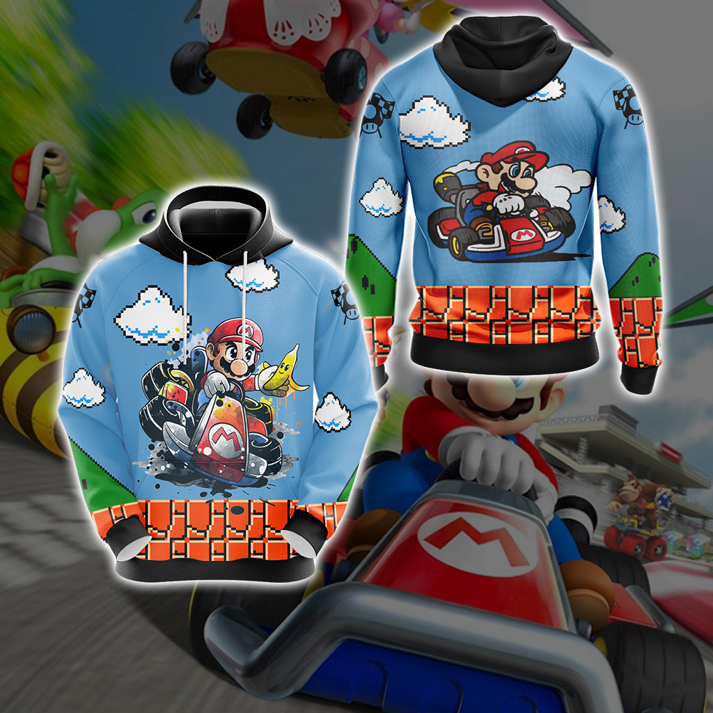 Mario Cart Unisex 3D T-shirt Hoodie S