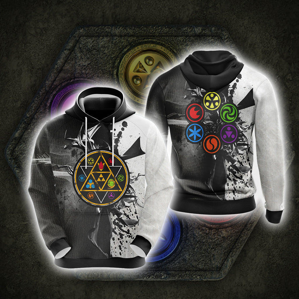 The Legend of Zelda - Sage Medallions Unisex 3D T-shirt Zip Hoodie 5XL