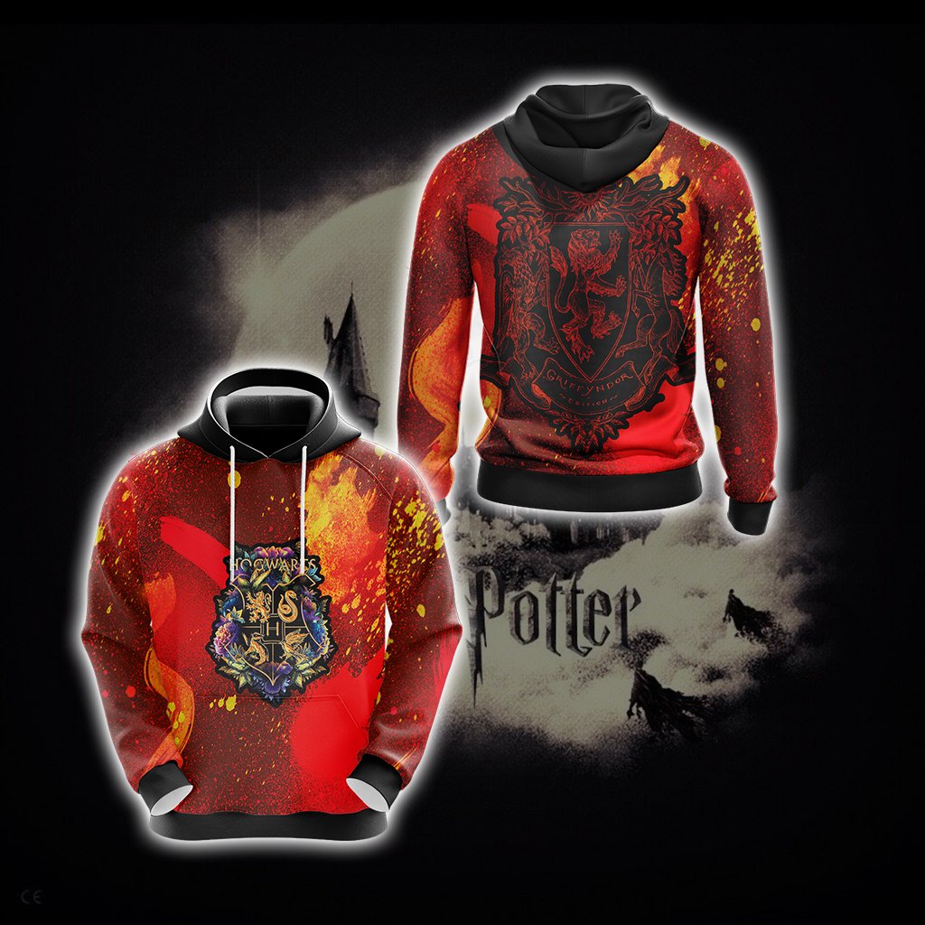 Brave Like A Gryffindor Harry Potter New Style Unisex 3D T-shirt Hoodie S