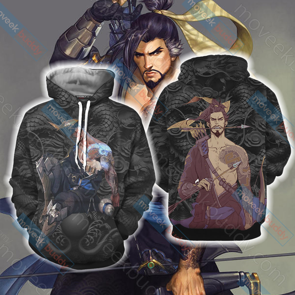 Overwatch - Hanzo Unisex 3D T-shirt Hoodie S