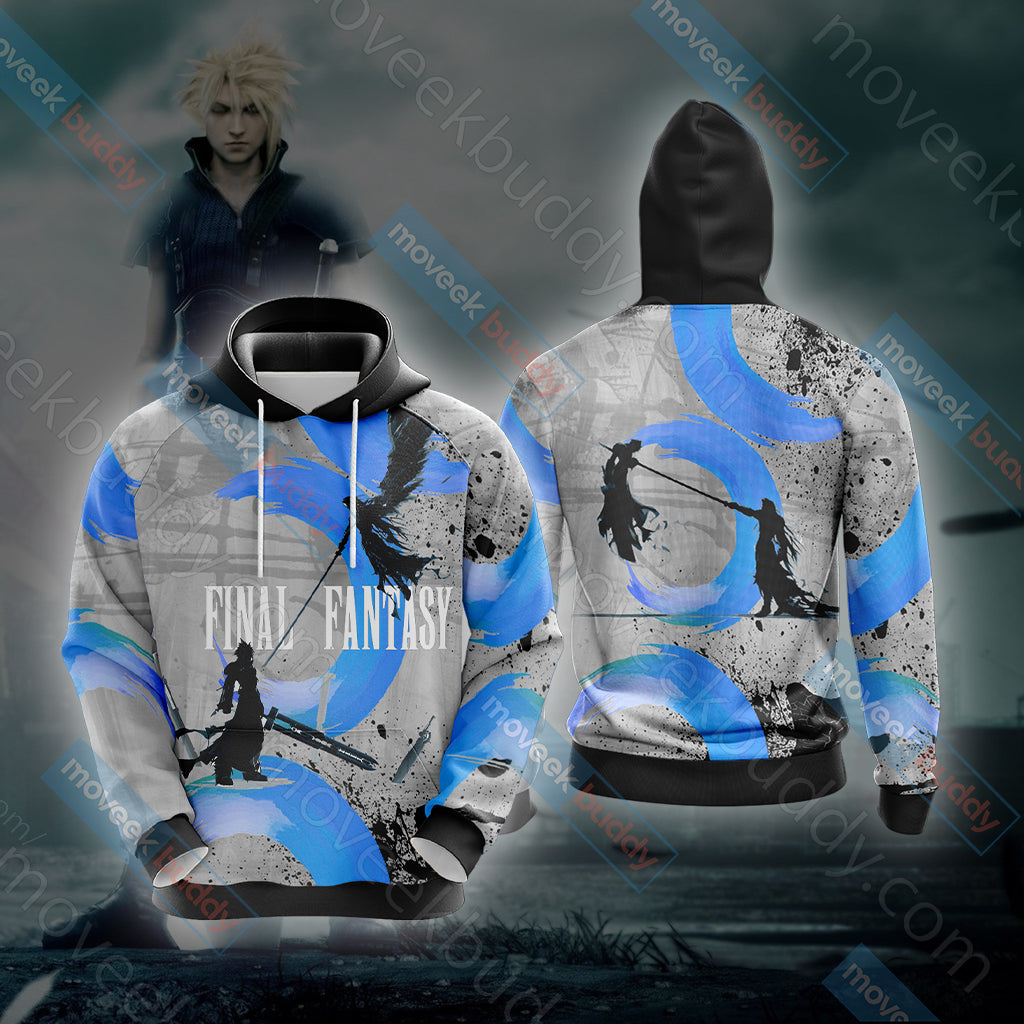 Final Fantasy VII - Cloud vs Sephiroth Unisex 3D T-shirt Hoodie S