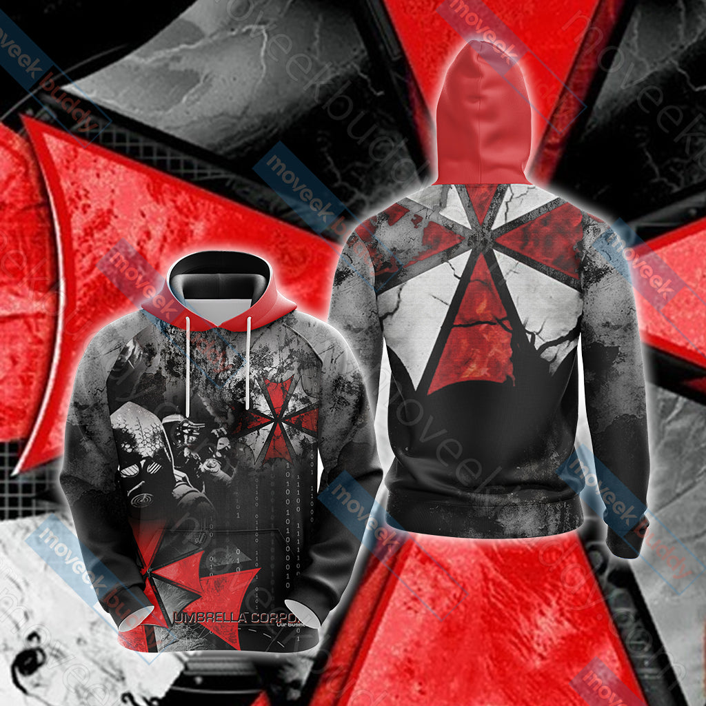 Resident Evil Umbrella Corp Unisex 3D T-shirt Hoodie S