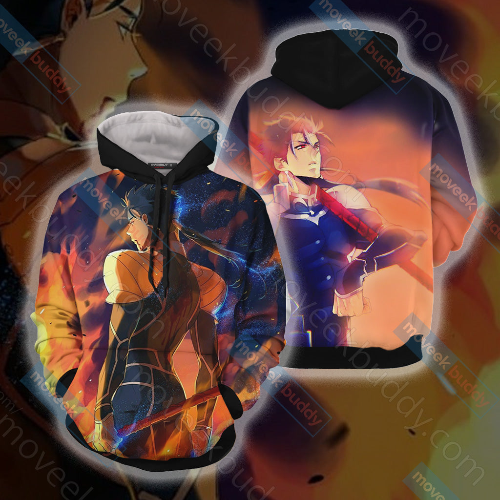 Fate/Stay Night Lancer 3D T-shirt Hoodie S