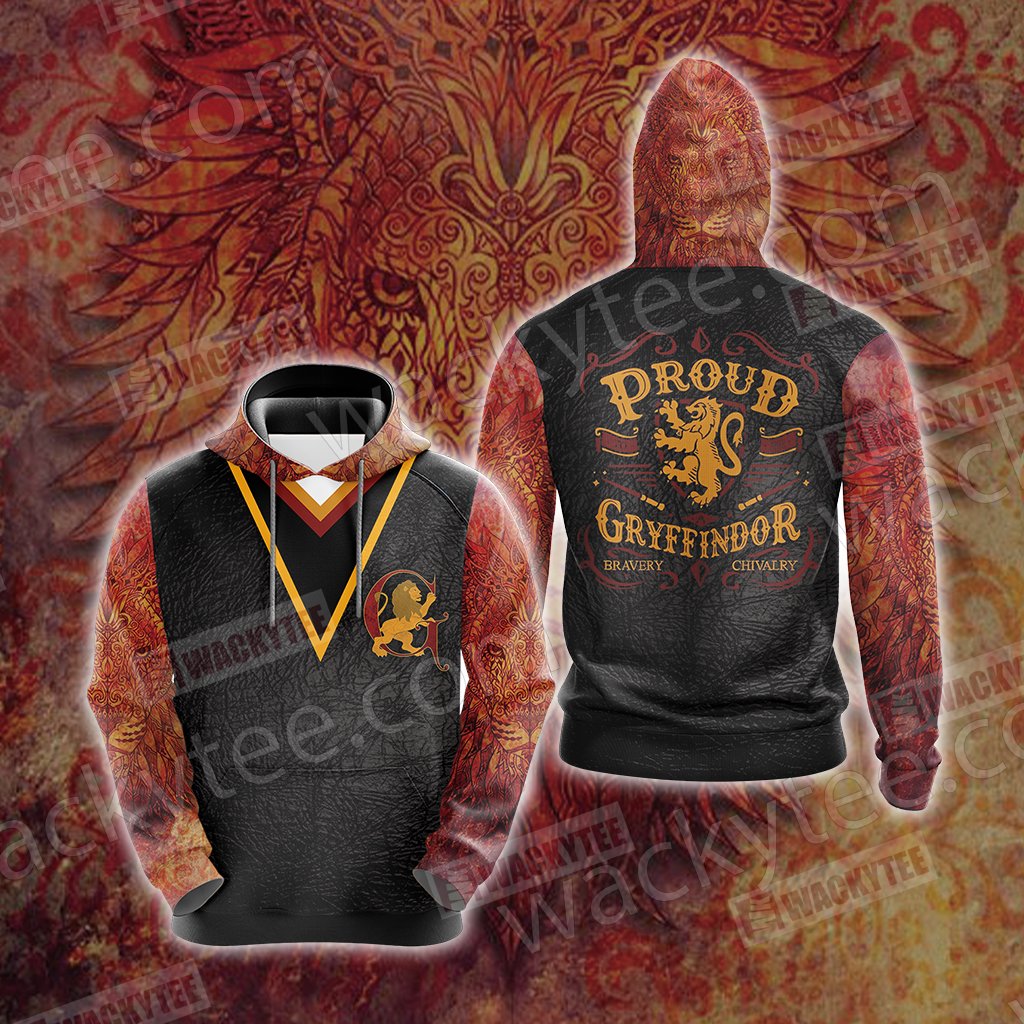 Harry Potter - Proud Gryffindor Unisex 3D T-shirt Hoodie S