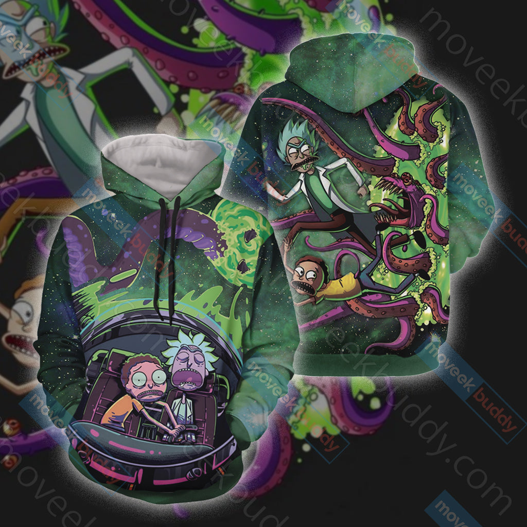 Rick and Morty Unisex 3D T-shirt Hoodie S