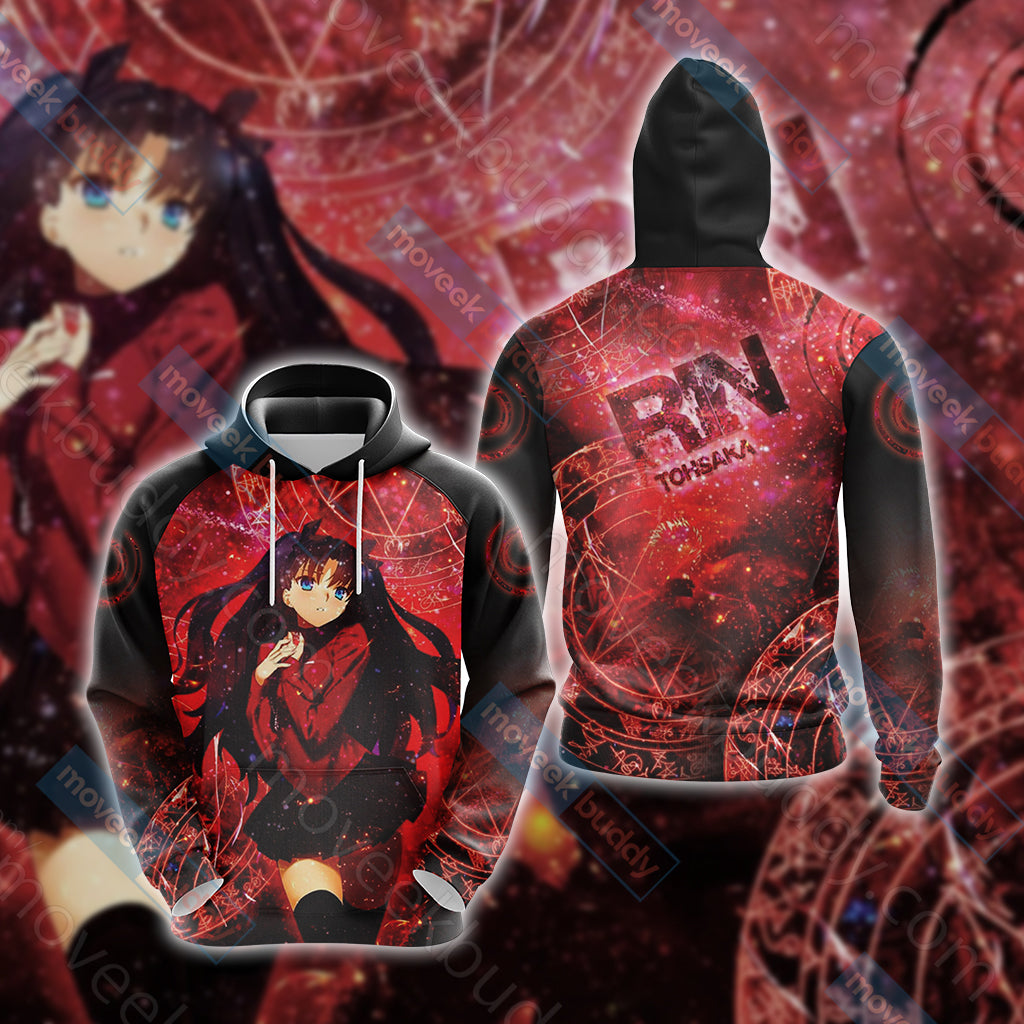 Fate / Stay Night - Rin Unisex 3D T-shirt Hoodie S