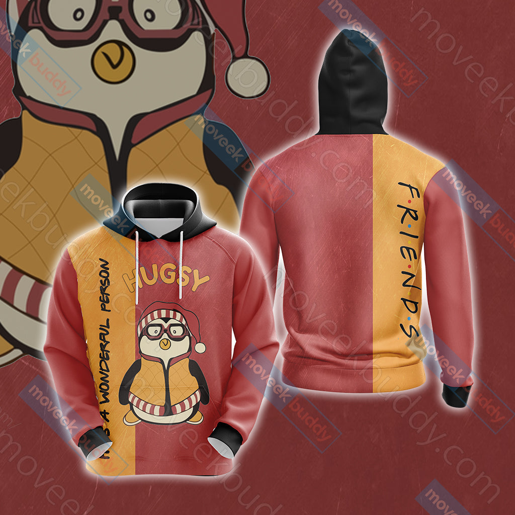 Friends He Is A Wonderful Person Hugsy Unisex 3D T-shirt Hoodie S