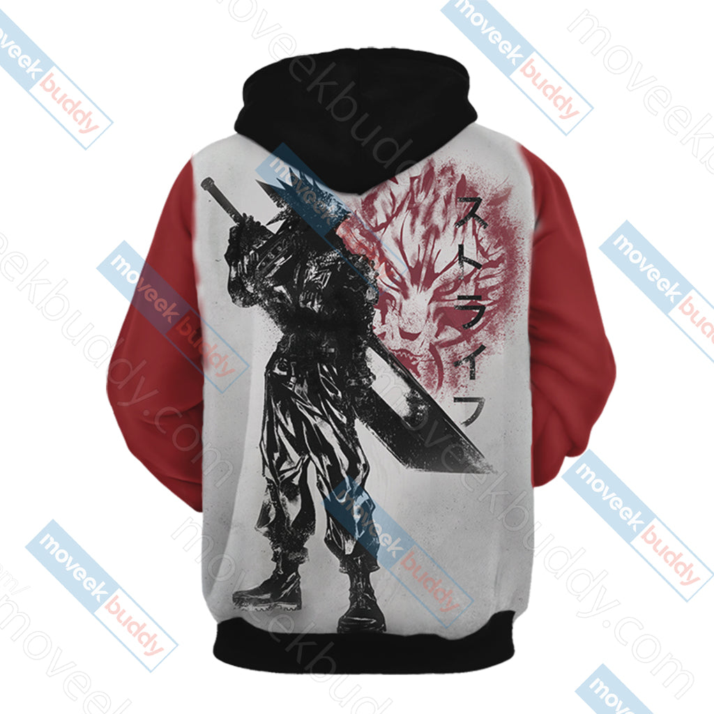 Final Fantasy 7 Cloud Strife T-shirt Zip Hoodie Pullover Hoodie