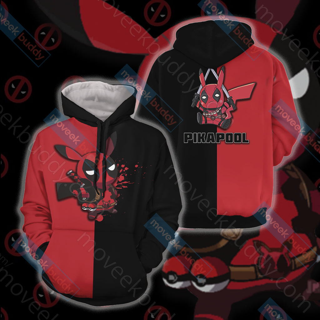 Pikachu And Deadpool Unisex 3D T-shirt Hoodie S