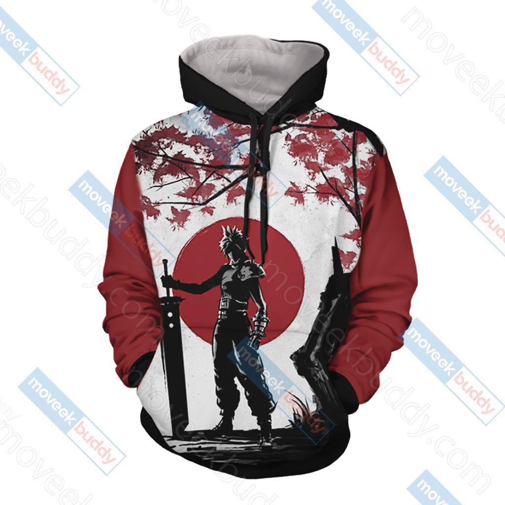 Final Fantasy 7 Cloud Strife T-shirt Zip Hoodie Pullover Hoodie