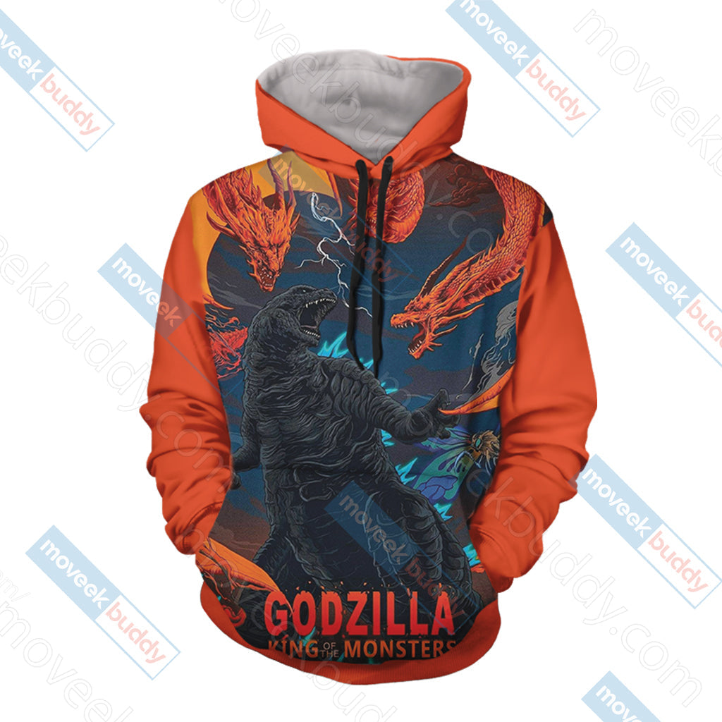 Godzilla King Of The Monsters Unisex 3D T-shirt