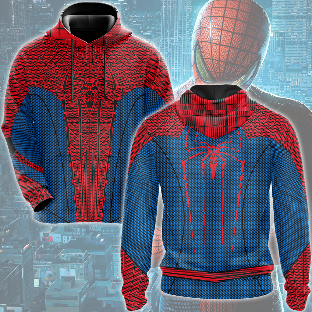 Spider-Man 2 Amazing Suit (Amazing Spider-Man 1 Suit) Cosplay Video Game All Over Printed T-shirt Tank Top Zip Hoodie Pullover Hoodie Hawaiian Shirt Beach Shorts Joggers Hoodie S