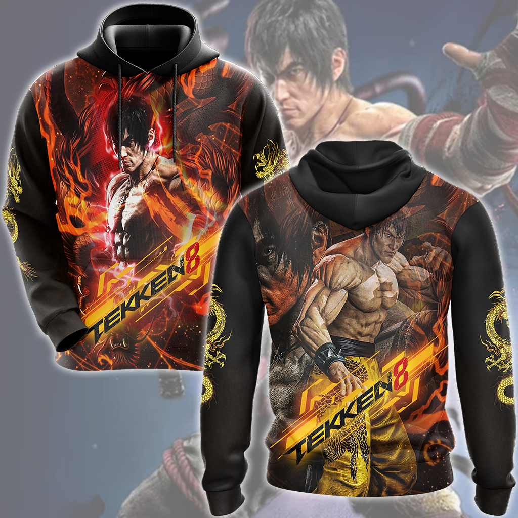 Tekken 8 Law Video Game All Over Printed T-shirt Tank Top Zip Hoodie Pullover Hoodie Hawaiian Shirt Beach Shorts Joggers Hoodie S