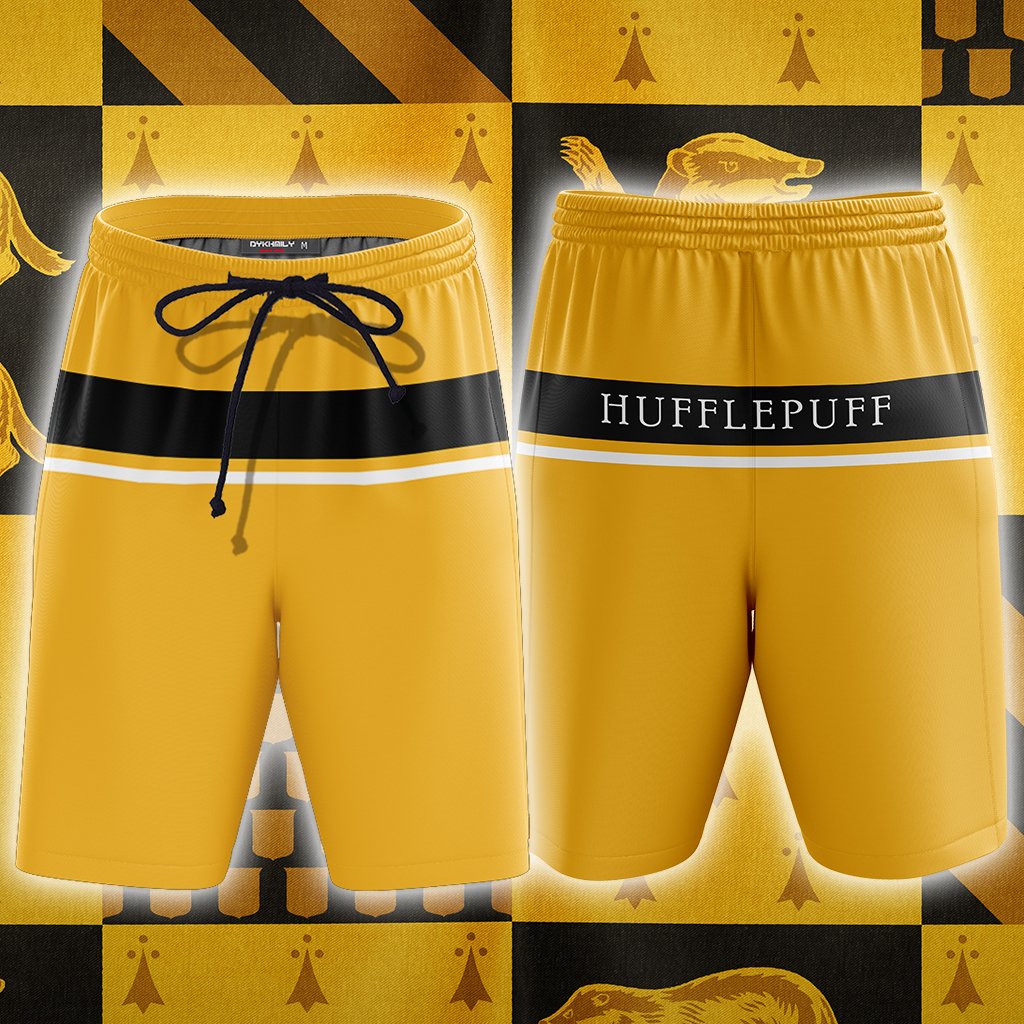Hogwarts House Hufflepuff Harry Potter Beach Short S