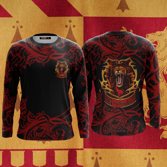 Gryffindor Quidditch Team Est 1092 Harry Potter3D Long Sleeve Shirt US/EU S (ASIAN L)