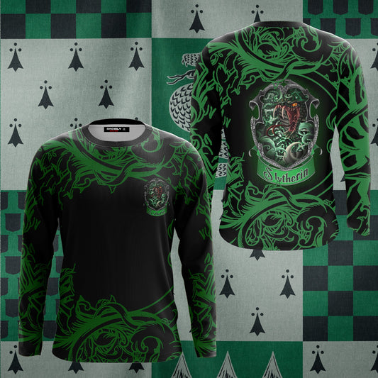 Cunning Like A Slytherin Harry Potter 3D Long Sleeve Shirt US/EU S (ASIAN L)