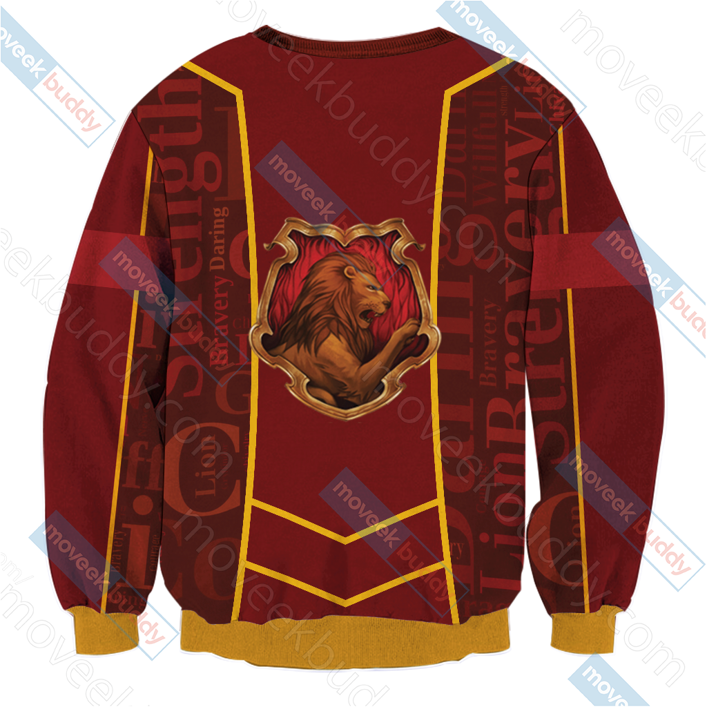 Harry Potter - Gryffindor House New Lifestyle Unisex 3D Sweater