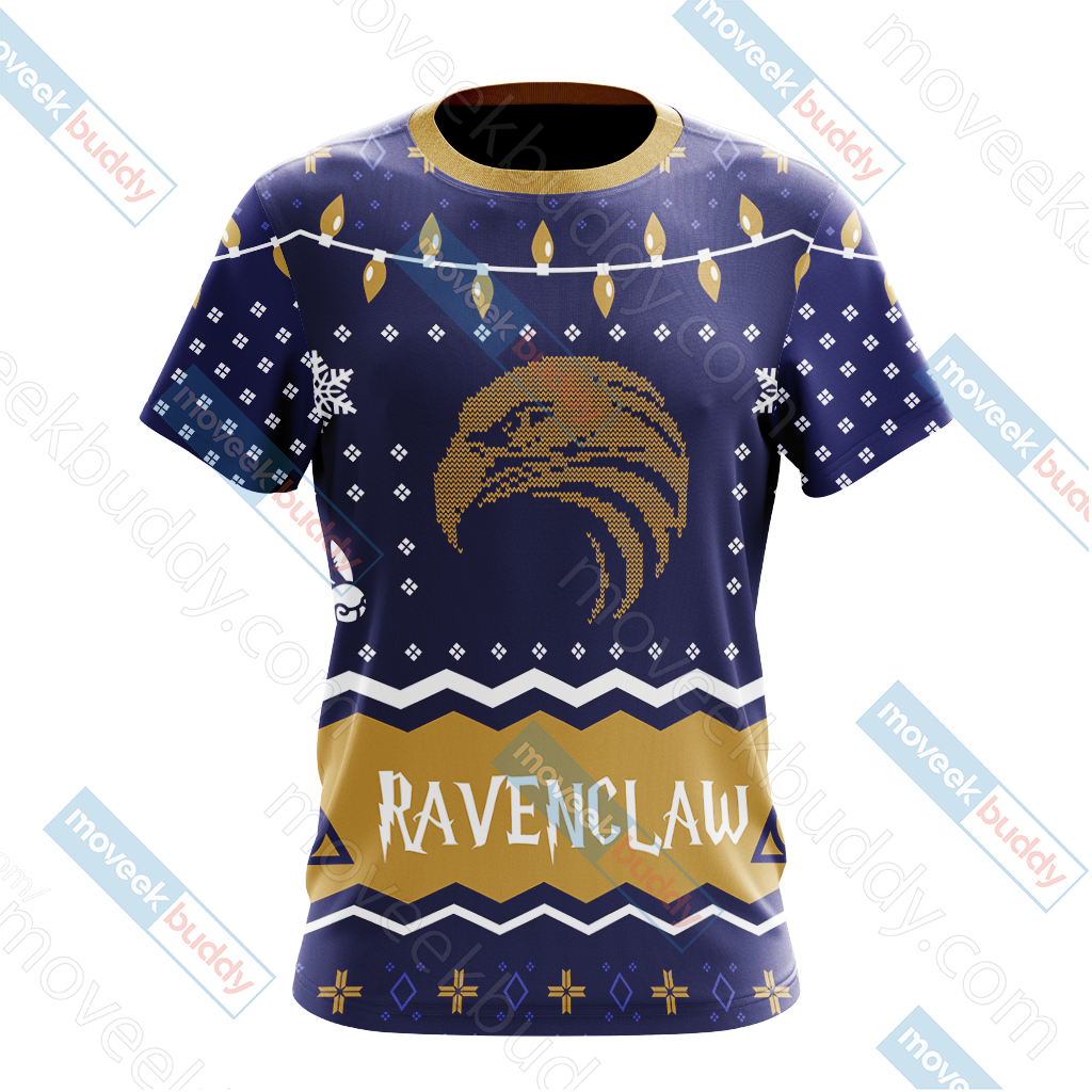 Harry Potter - Ravenclaw House Christmas Style Unisex 3D T-shirt