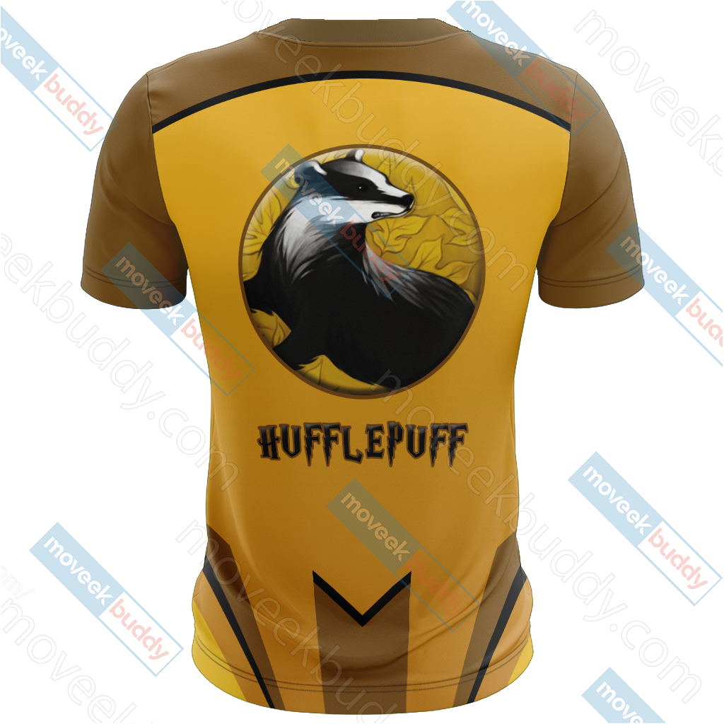 Harry Potter - Hufflepuff House Wacky Style Unisex 3D T-shirt