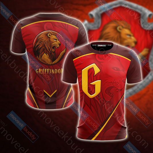 Harry Potter - Gryffindor House Wacky Style Unisex 3D T-shirt