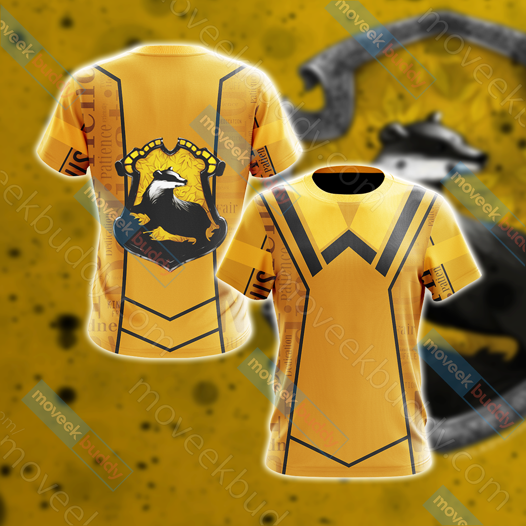 Harry Potter - Hufflepuff House New Lifestyle Unisex 3D T-shirt