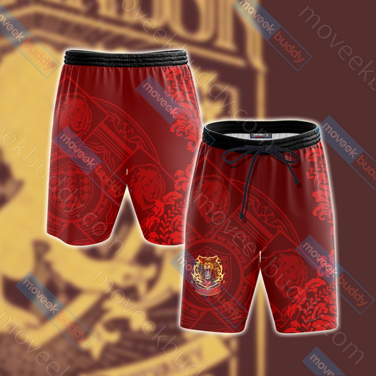 Harry Potter - Brave Like A Gryffindor Version Lifestyle Beach Shorts S