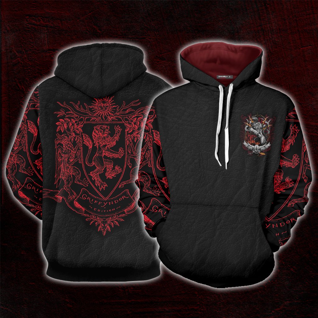 Gryffindor Edition Harry Potter Unisex 3D T-shirt Hoodie S