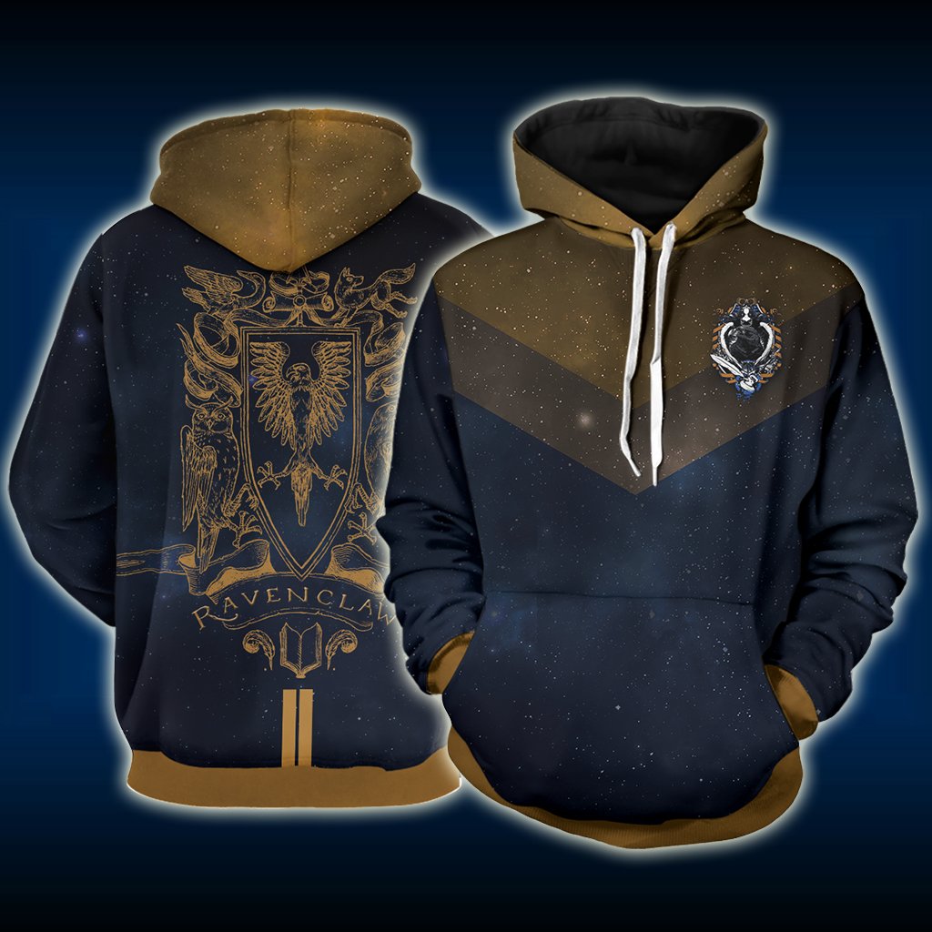 Ravenclaw Edition Harry Potter New Unisex 3D T-shirt Hoodie S
