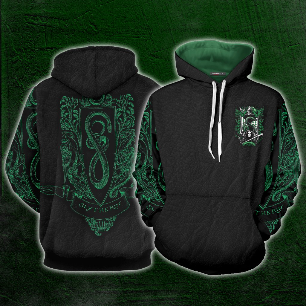 Slytherin Edition Harry Potter Unisex 3D T-shirt Hoodie S