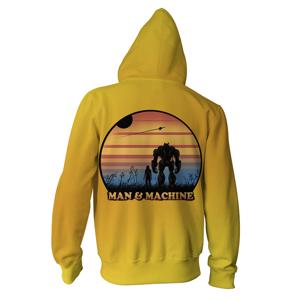 Bumblebee Man And Machine Zip Up Hoodie