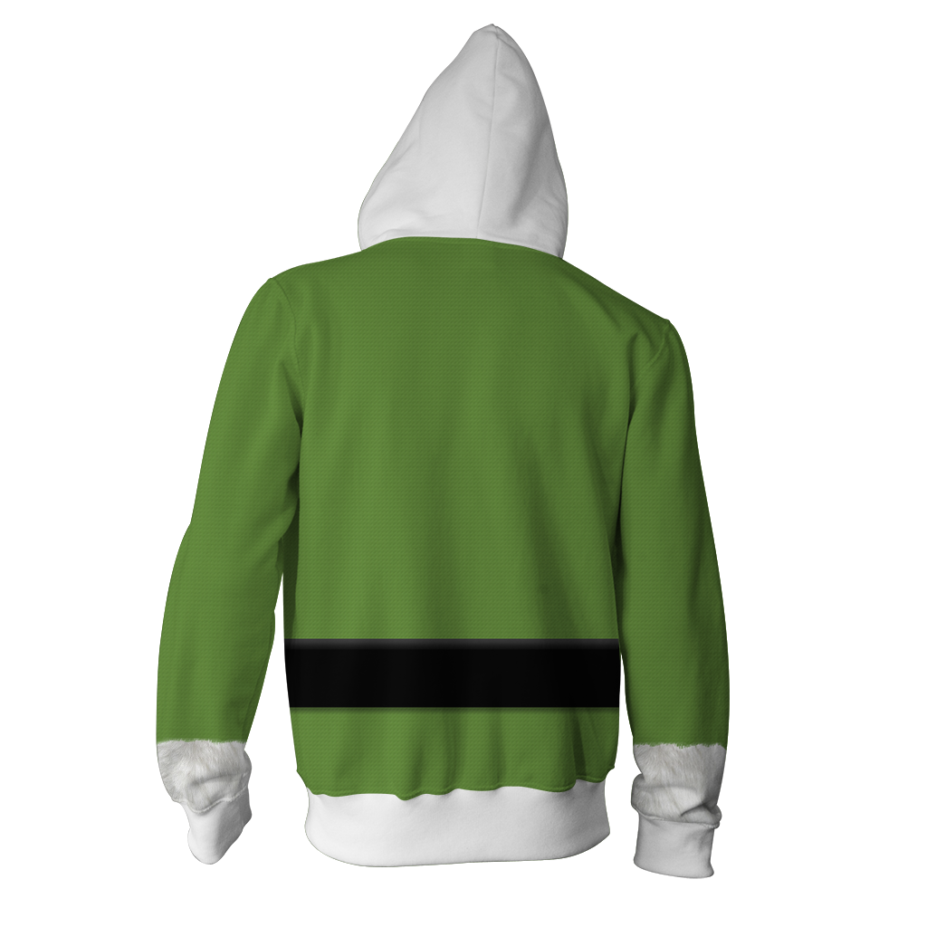 Elf 2003 Buddy Cosplay Zip Up Hoodie Jacket