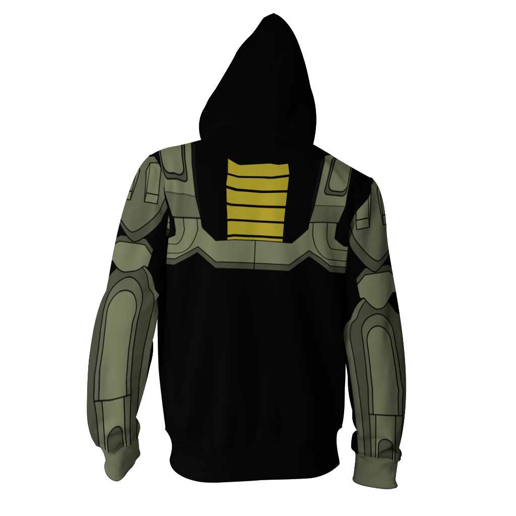 Halo Master Chief Cosplay Zip Up Hoodie Jacket
