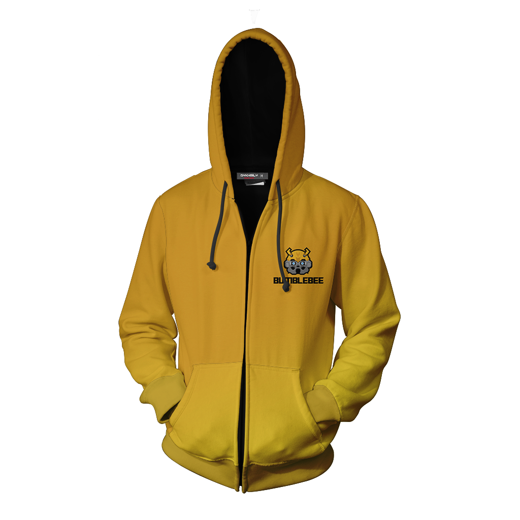 Bumblebee Man And Machine Zip Up Hoodie