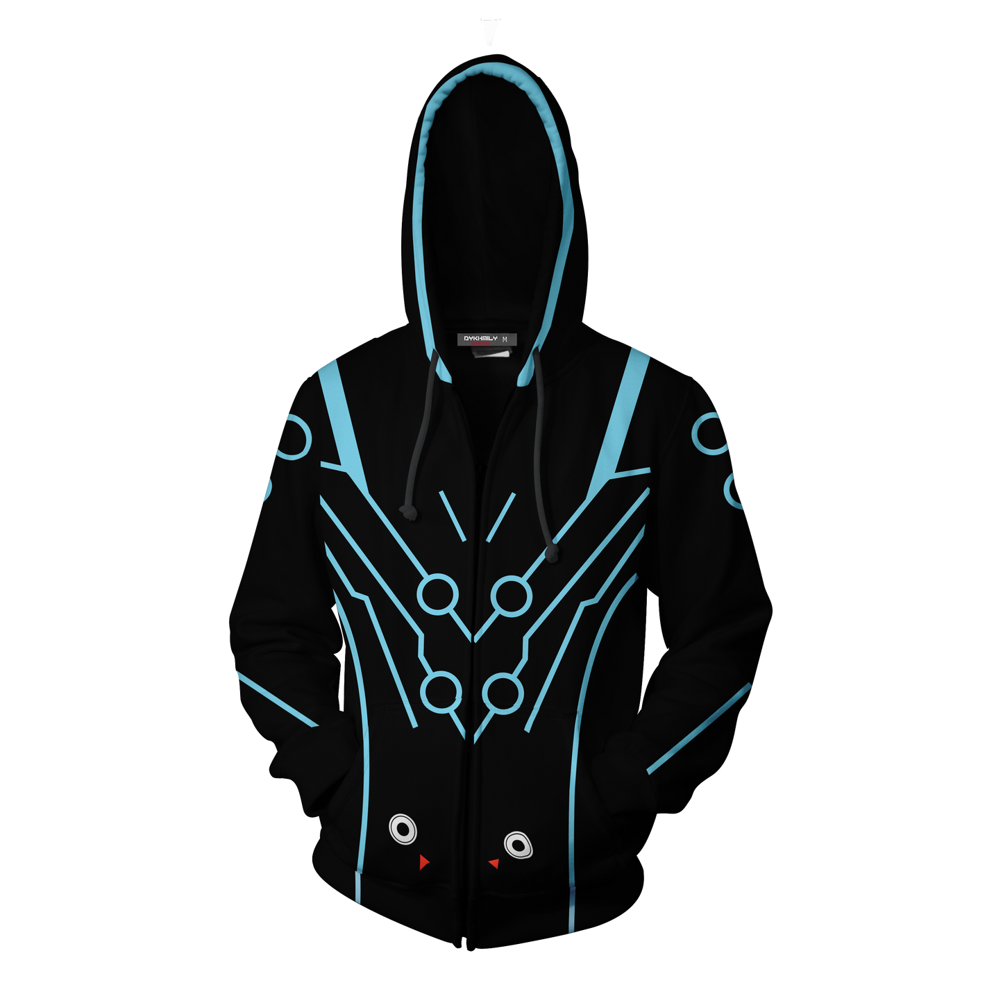 Overwatch Cosplay Genji Carbon Fiber Skin Zip Up Hoodie Jacket