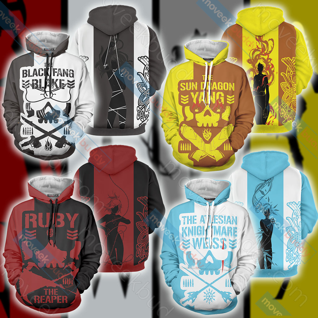 RWBY Ruby The Reaper 3D Hoodie