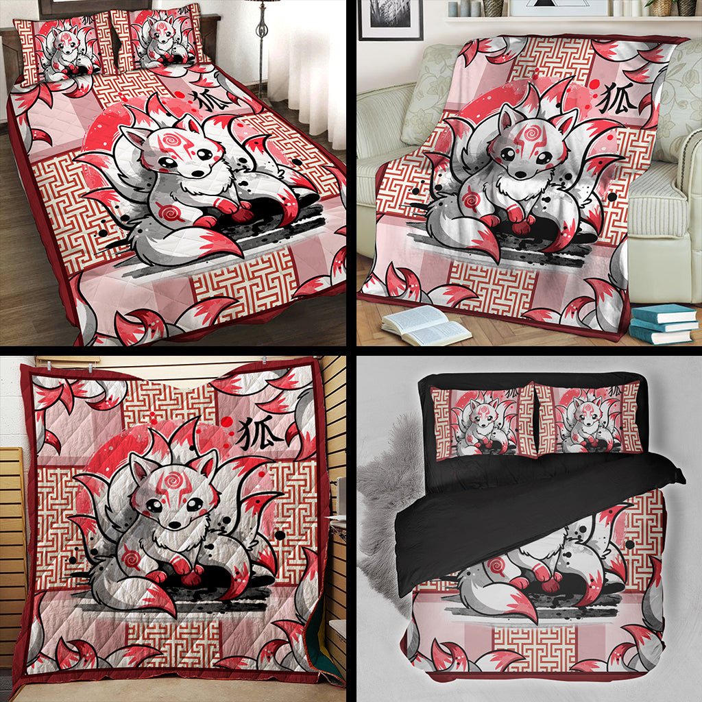 Ninetail Fox Spirit 3D Quilt Set