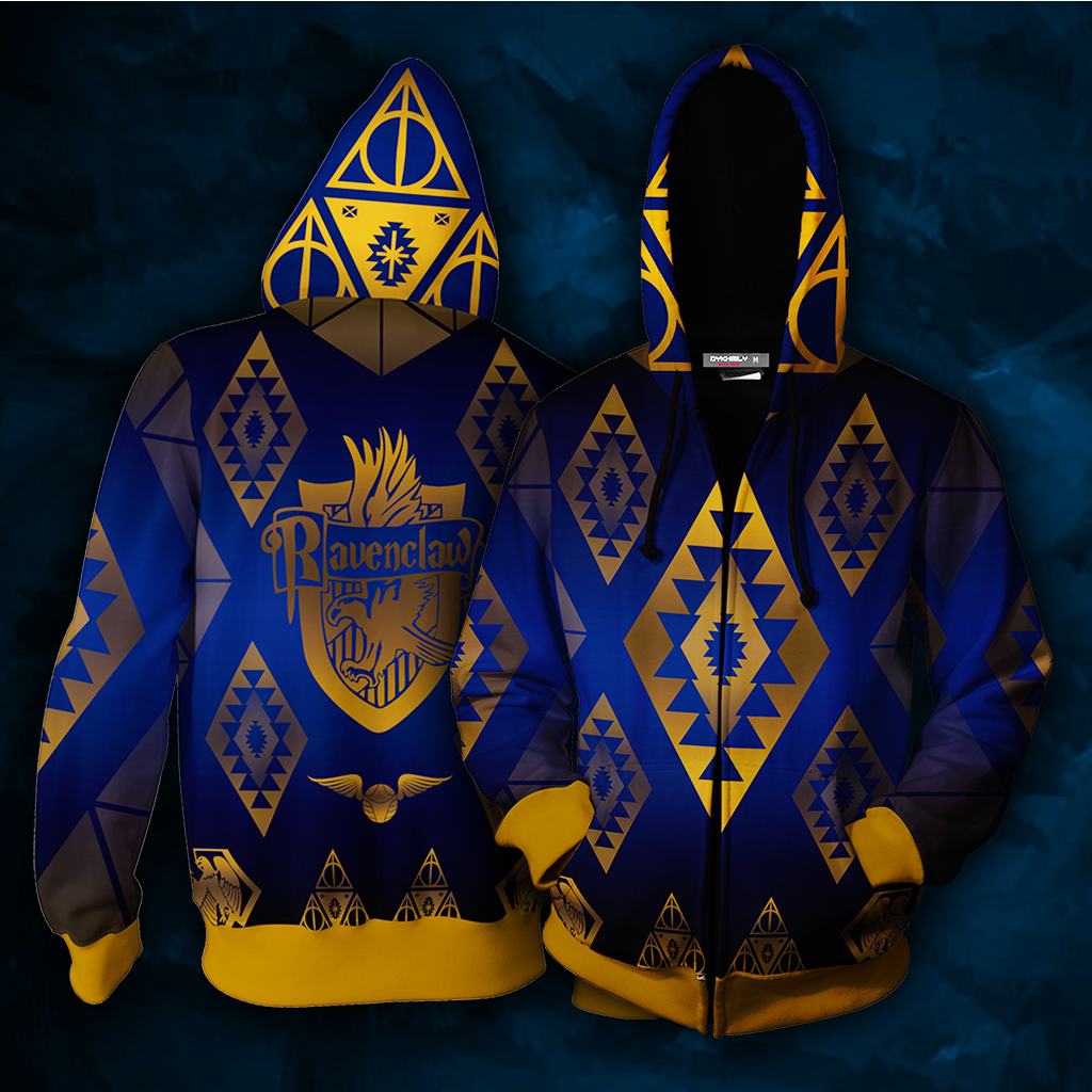 Hogwart Proud To Be A Ravenclaw Harry Potter 3D Hoodie Zip Hoodie S