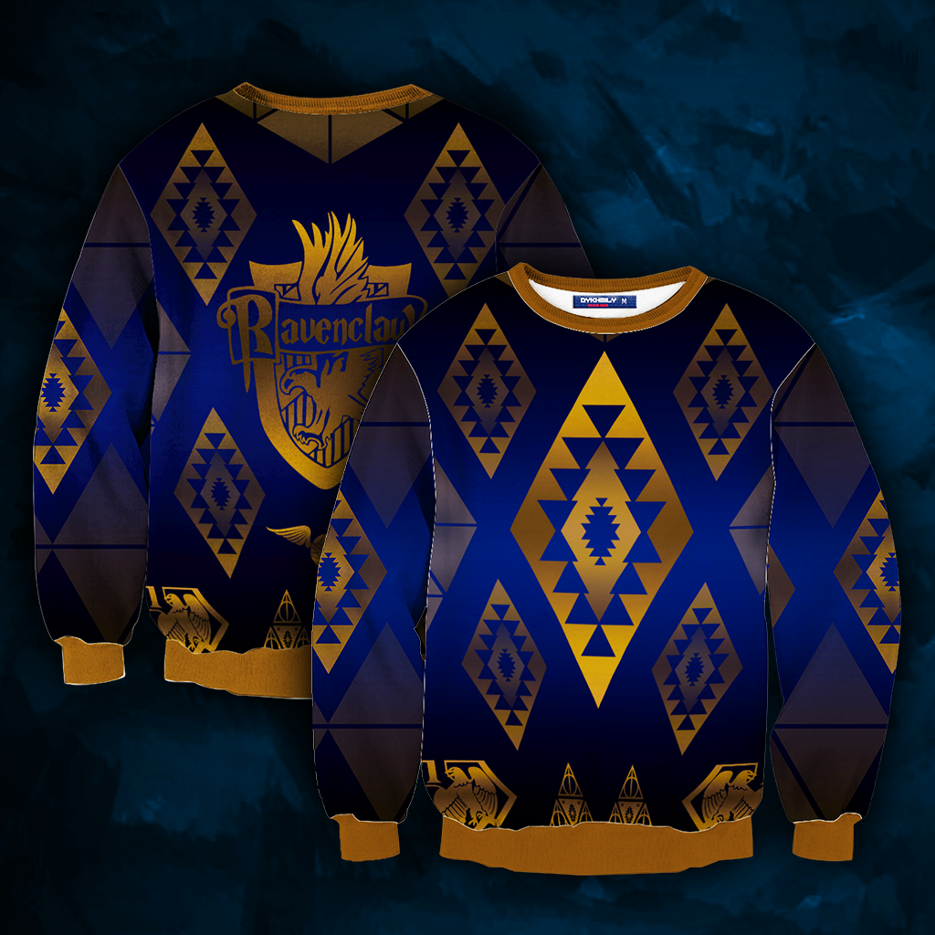Hogwart Proud To Be A Ravenclaw Harry Potter 3D Hoodie Sweater S