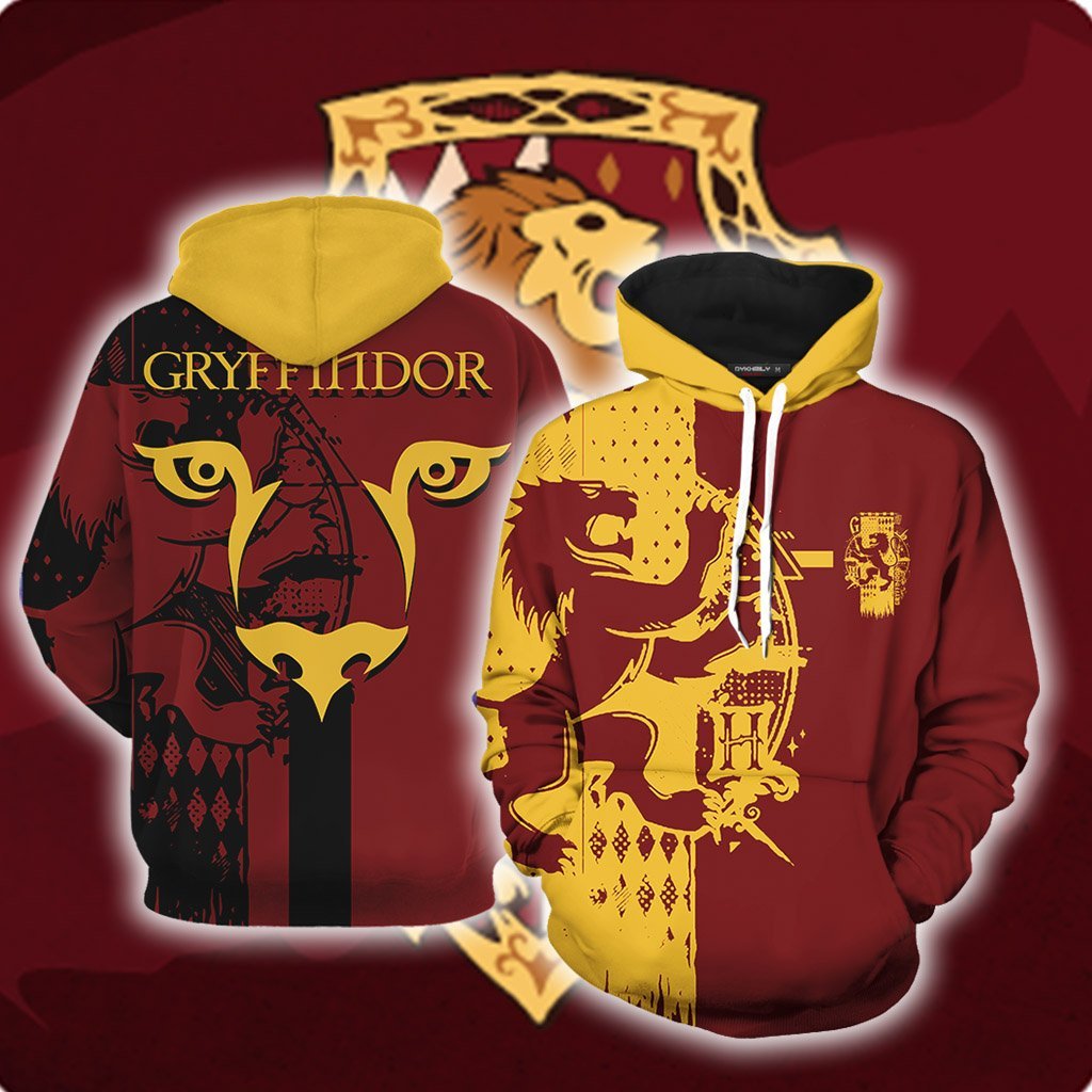 Quidditch Gryffindor Harry Potter New Look Unisex 3D T-shirt Hoodie S
