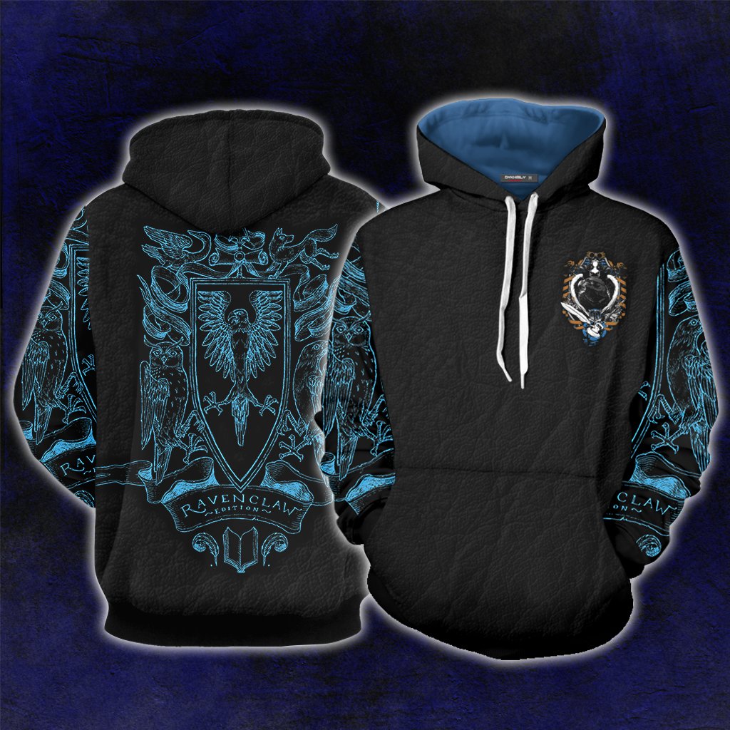 Ravenclaw Edition Harry Potter Unisex 3D T-shirt Hoodie S