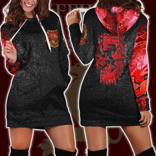 The Gryffindor Lion Harry Potter 3D Hoodie Dress XS