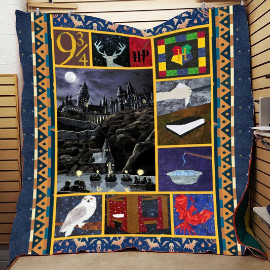 Hogwart Castle Harry Potter 3D Quilt Blanket
