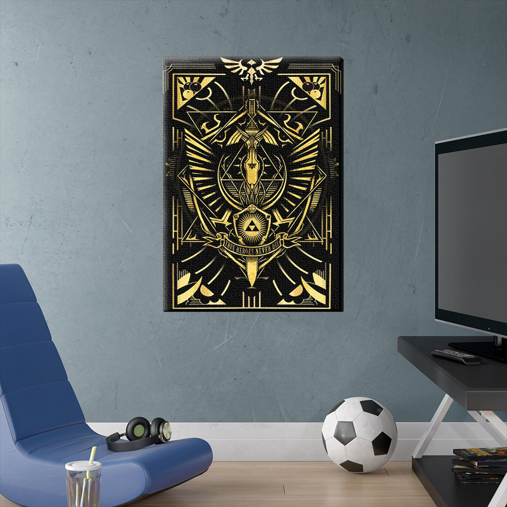 The Legend Of Zelda Art Sword Canvas Wall Art Non Frame 20x30 cm