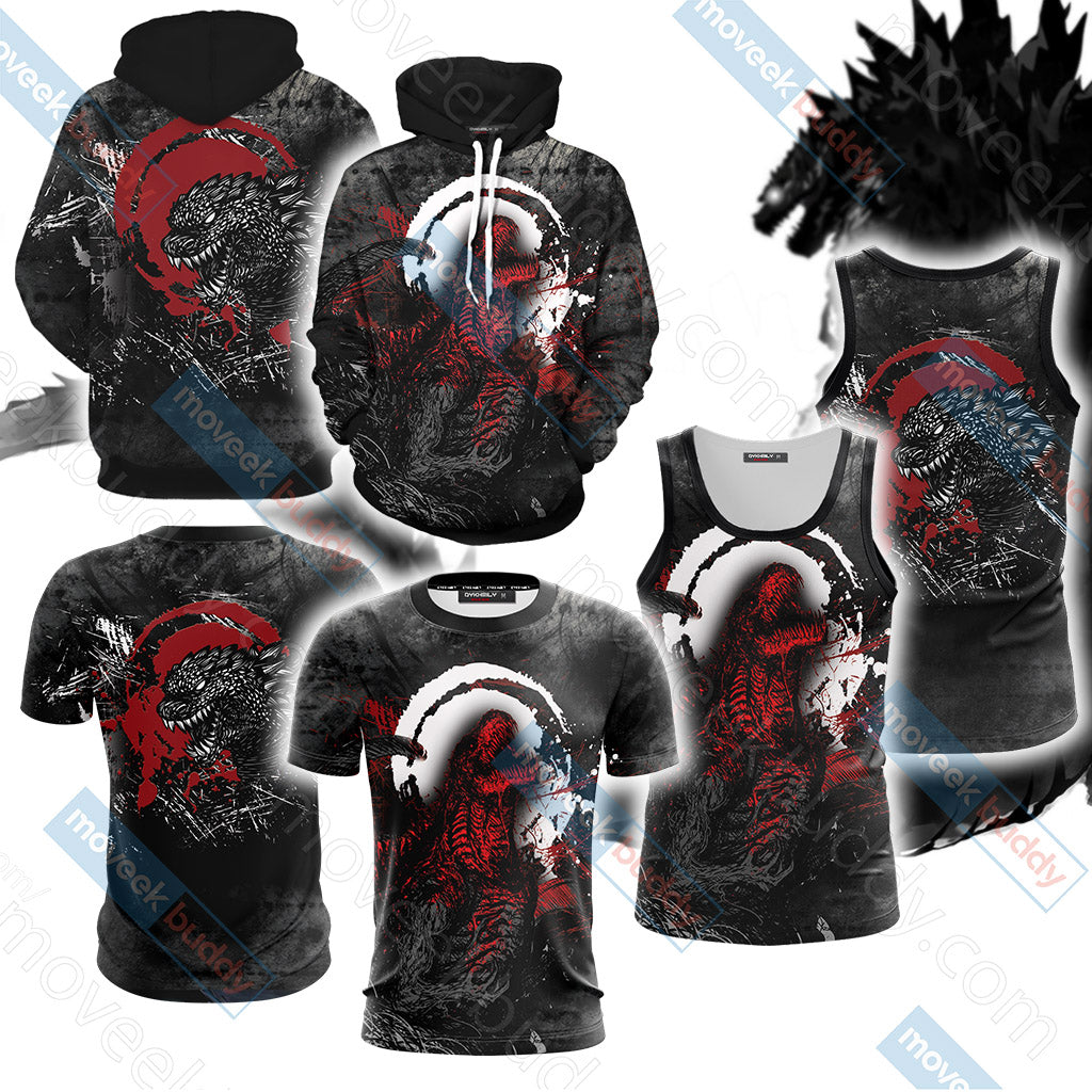 Godzilla King Of The Monsters New Version Unisex 3D T-shirt