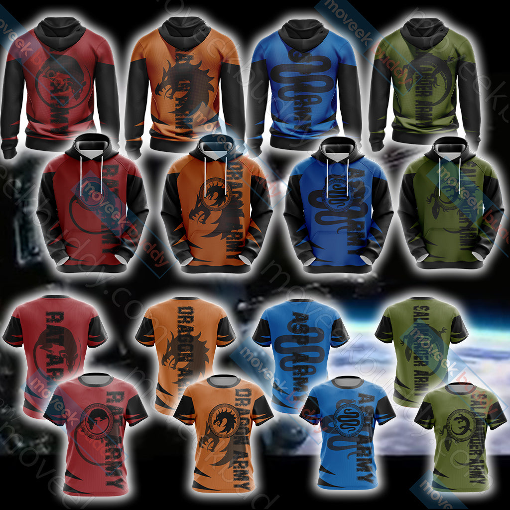 Ender's Game - Battle School Army - Rat Army Unisex 3D T-shirt