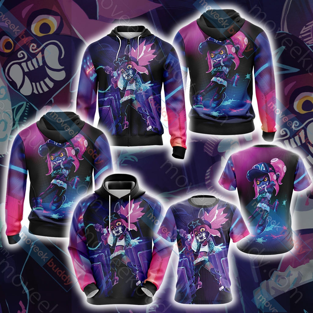 Splatoon - Akali Unisex 3D T-shirt