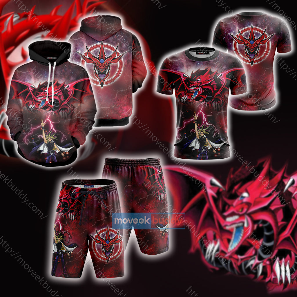 Yu Gi Oh! Yami Yugi And Slifer the Sky Dragon 3D Bed Set