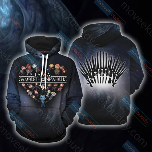 I Am A GameOfThronesAHolic 3D Hoodie S